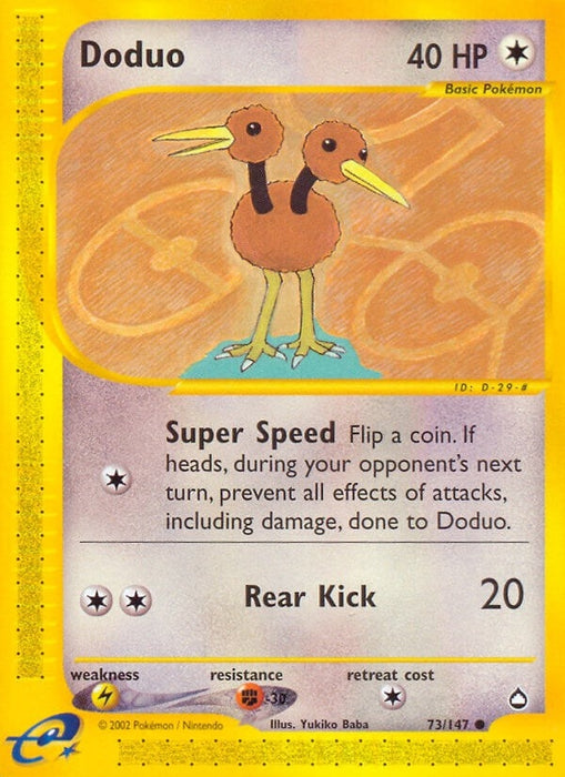 Image for Doduo (073/147) (Reverse Holofoil) [Aquapolis] - Pokemon