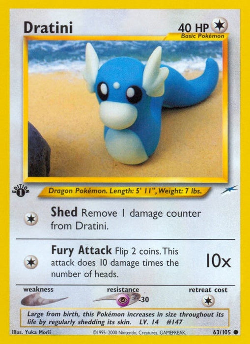 Image for Dratini (063/105) (1st Edition) [Neo Destiny] - Pokemon