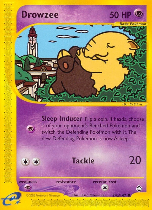 Image for Drowzee (74a) (074a/147) (Reverse Holofoil) [Aquapolis] - Pokemon