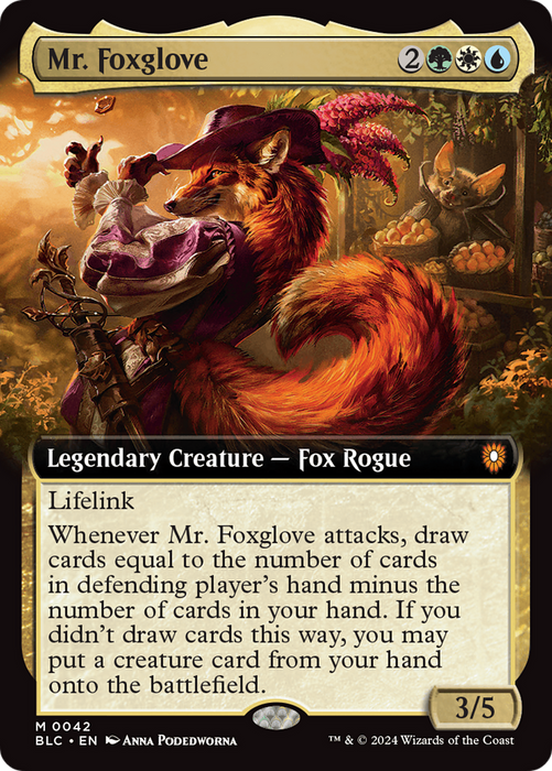 Mr. Foxglove [BLC-042] Foil - Bloomburrow Commander