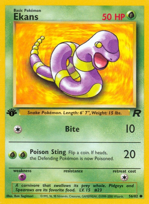 Image for Ekans (56/82) (Unlimited) [Team Rocket] - Pokemon