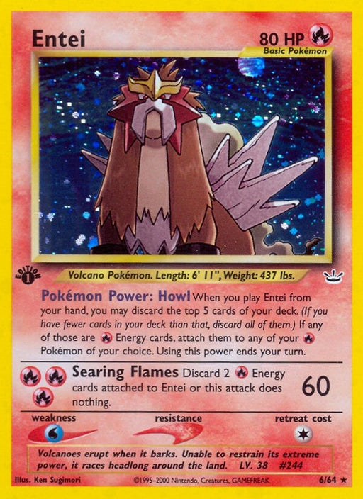 Image for Entei (6) (06/64) (Unlimited Holofoil) [Neo Revelation] - Pokemon