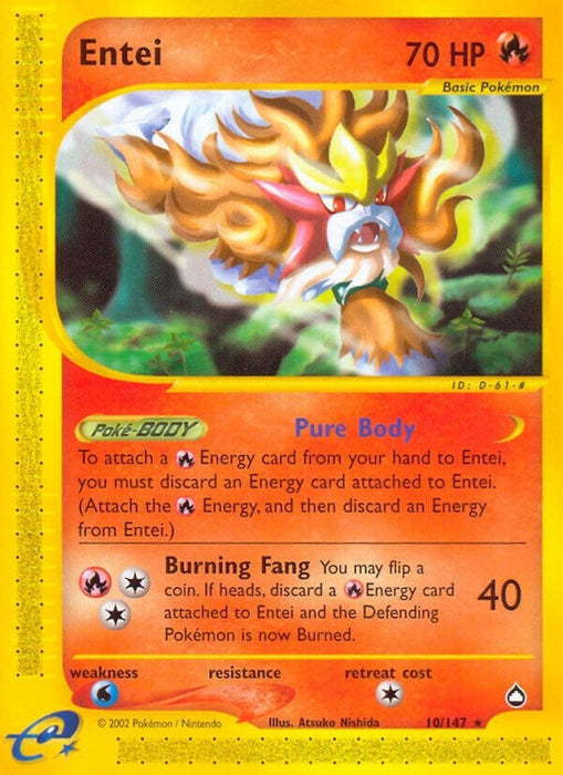 Image for Entei (010/147) (Reverse Holofoil) [Aquapolis] - Pokemon