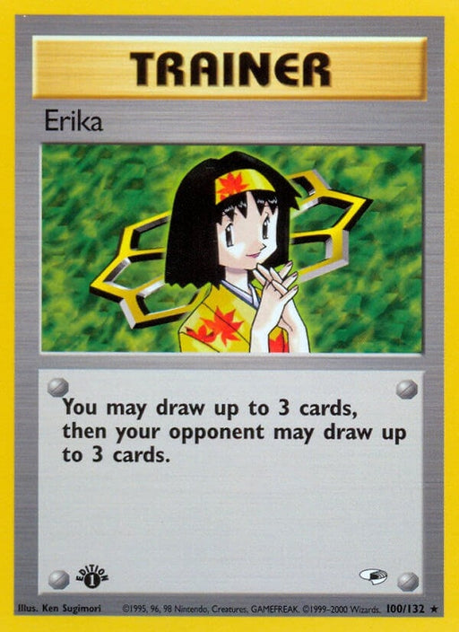 Image for Erika (100) (100/132) (1st Edition) [Gym Heroes] - Pokemon