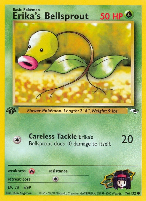 Image for Erika's Bellsprout (76) (076/132) (1st Edition) [Gym Heroes] - Pokemon