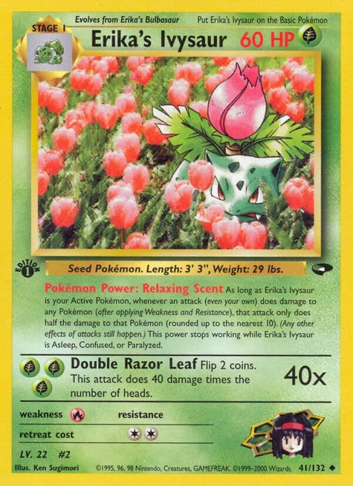 Image for Erika's Ivysaur (041/132) (1st Edition) [Gym Challenge] - Pokemon