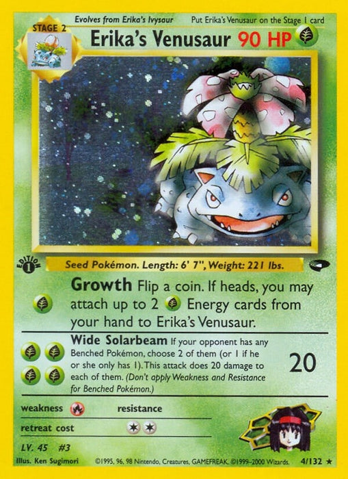 Image for Erika's Venusaur (004/132) (1st Edition Holofoil) [Gym Challenge] - Pokemon