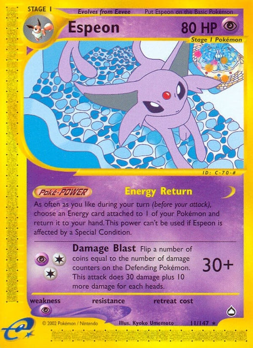 Image for Espeon (011/147) (Reverse Holofoil) [Aquapolis] - Pokemon