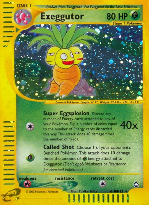 Image for Exeggutor (H10) (H10/H32) (Holofoil) [Aquapolis] - Pokemon
