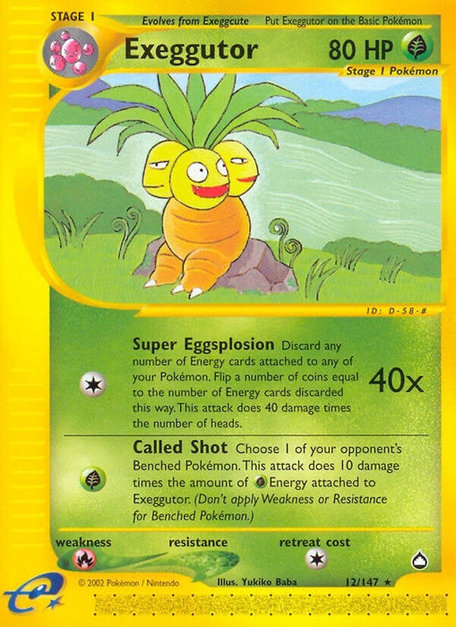 Image for Exeggutor (12) (012/147) (Reverse Holofoil) [Aquapolis] - Pokemon