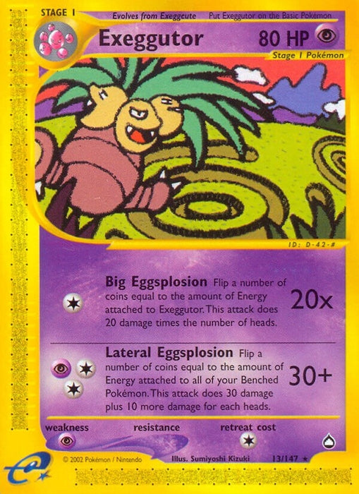 Image for Exeggutor (13) (013/147) (Reverse Holofoil) [Aquapolis] - Pokemon