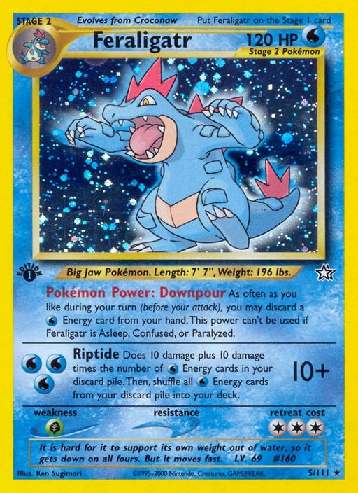 Image for Feraligatr (5) (005/111) (Unlimited Holofoil) [Neo Genesis] - Pokemon