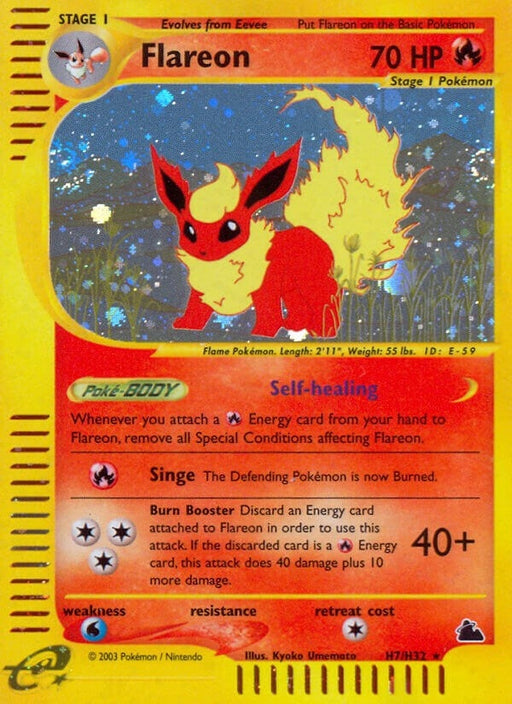 Image for Flareon (H7) (H07/H32) (Holofoil) [Skyridge] - Pokemon
