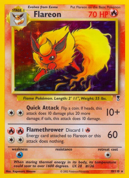 Image for Flareon (010/110) (Reverse Holofoil) [Legendary Collection] - Pokemon