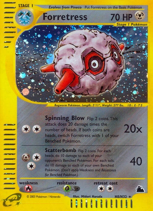 Image for Forretress (H8) (H08/H32) (Holofoil) [Skyridge] - Pokemon