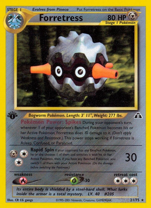 Image for Forretress (21) (21/75) (Unlimited) [Neo Discovery] - Pokemon