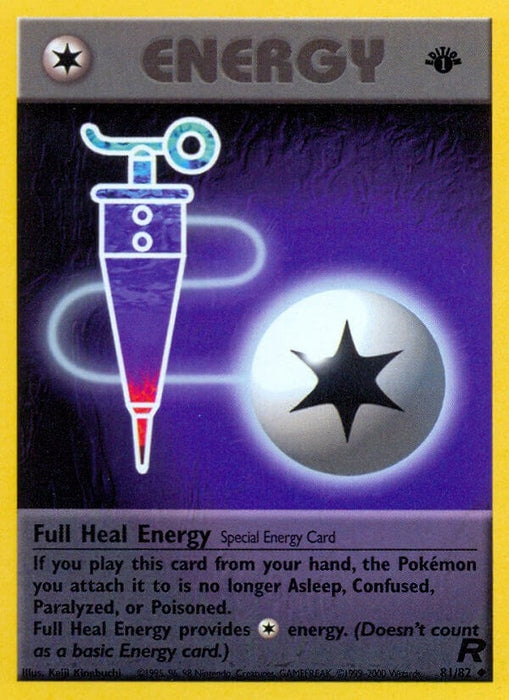 Image for Full Heal Energy (81/82) (1st Edition) [Team Rocket] - Pokemon