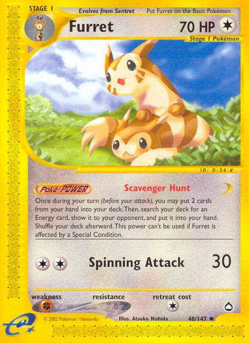 Image for Furret (048/147) (Reverse Holofoil) [Aquapolis] - Pokemon