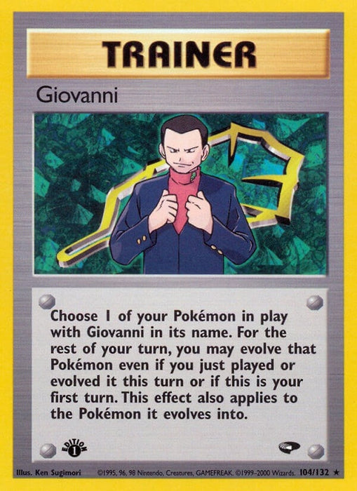 Image for Giovanni (104) (104/132) (Unlimited) [Gym Challenge] - Pokemon