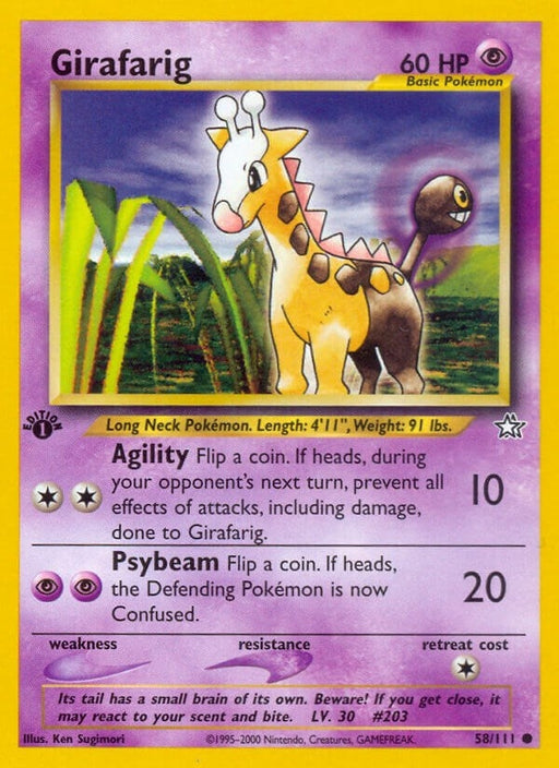 Image for Girafarig (058/111) (Unlimited) [Neo Genesis] - Pokemon