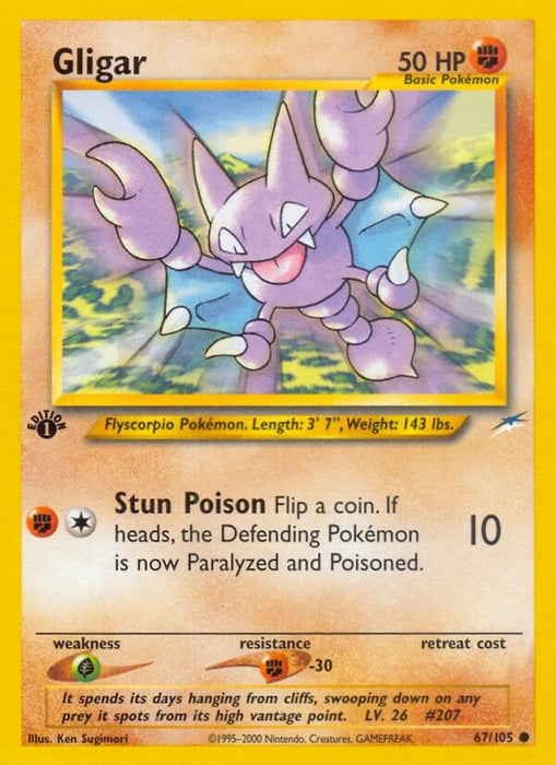 Image for Gligar (067/105) (1st Edition) [Neo Destiny] - Pokemon