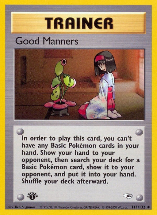 Image for Good Manners (111/132) (1st Edition) [Gym Heroes] - Pokemon