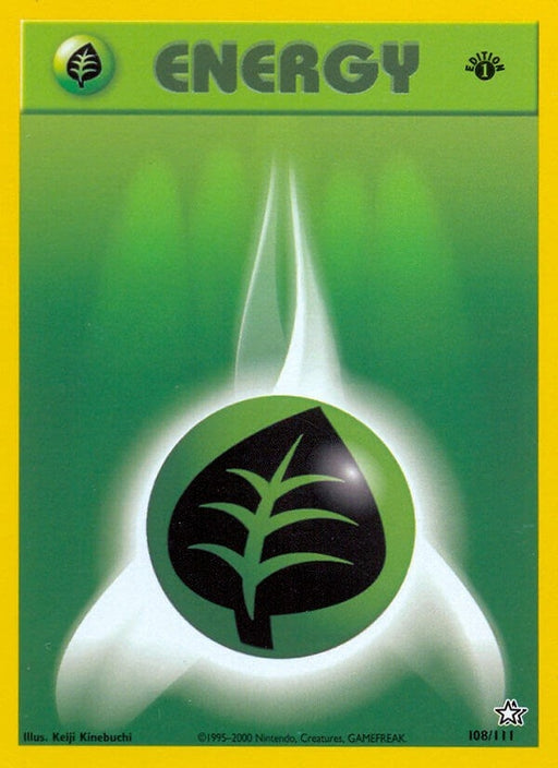 Image for Grass Energy (108/111) (1st Edition) [Neo Genesis] - Pokemon