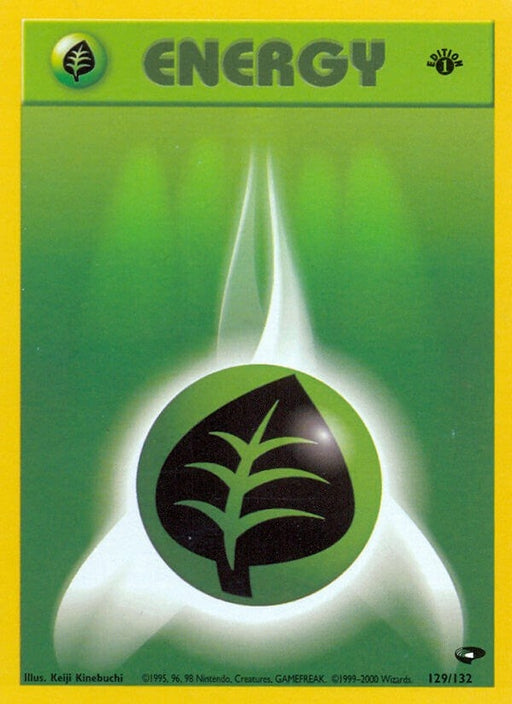 Image for Grass Energy (129/132) (1st Edition) [Gym Challenge] - Pokemon