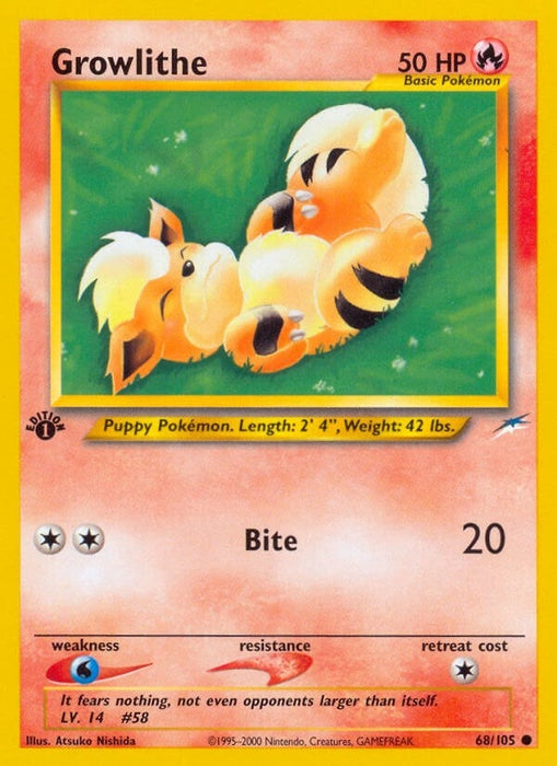 Image for Growlithe (068/105) (1st Edition) [Neo Destiny] - Pokemon