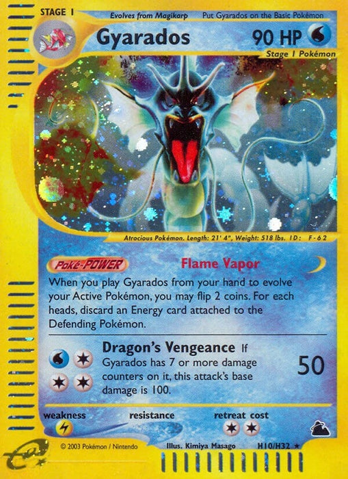 Image for Gyarados (H10) (H10/H32) (Holofoil) [Skyridge] - Pokemon