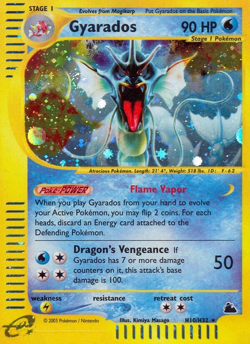 Image for Gyarados (H10) (H10/H32) (Holofoil) [Skyridge] - Pokemon