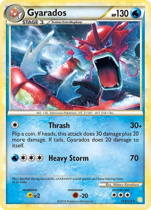 Image for Gyarados (Red) (123/123) (Holofoil) [HeartGold SoulSilver] - Pokemon
