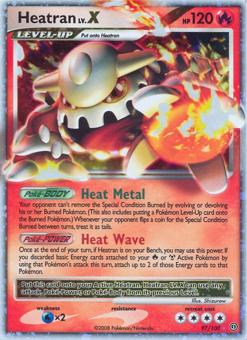 Heatran LV.X (97/100) (Holofoil) [Stormfront]