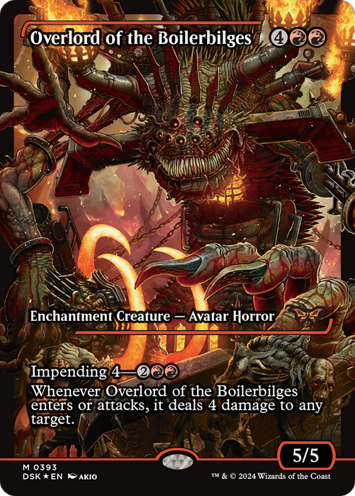 Overlord of the Boilerbilges [DSK-393] Foil - Duskmourn: House of Horror