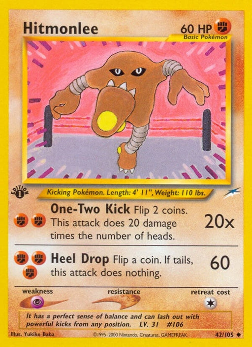 Image for Hitmonlee (042/105) (Unlimited) [Neo Destiny] - Pokemon