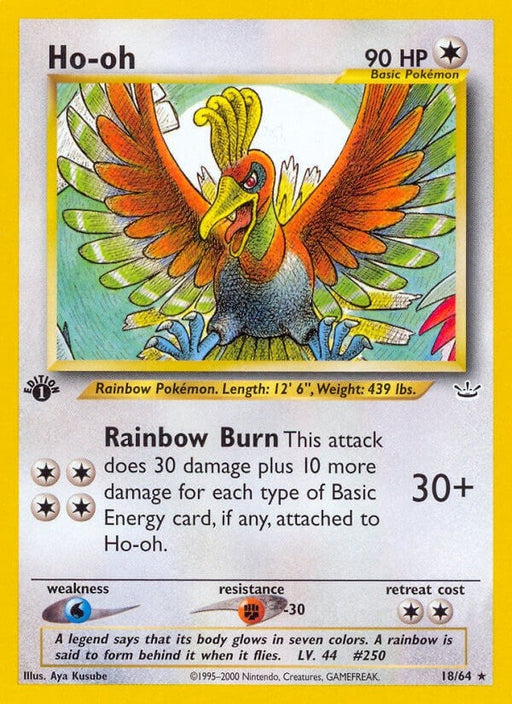 Image for Ho-oh (18) (18/64) (1st Edition) [Neo Revelation] - Pokemon