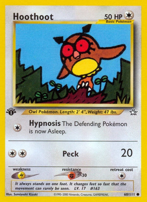 Image for Hoothoot (060/111) (1st Edition) [Neo Genesis] - Pokemon