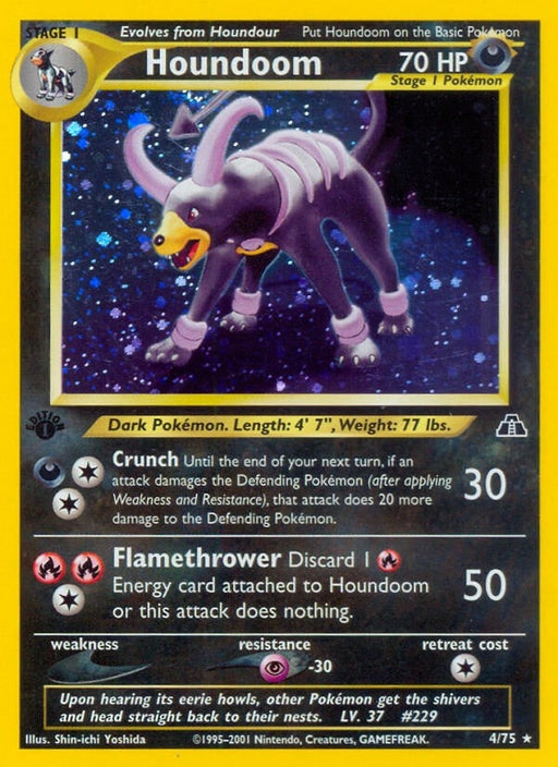 Image for Houndoom (4) (04/75) (1st Edition Holofoil) [Neo Discovery] - Pokemon