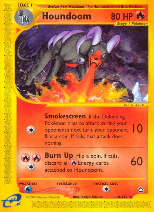 Image for Houndoom (14) (014/147) (Reverse Holofoil) [Aquapolis] - Pokemon