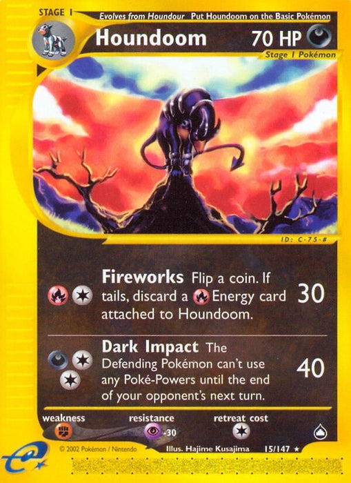 Image for Houndoom (15) (015/147) [Aquapolis] - Pokemon