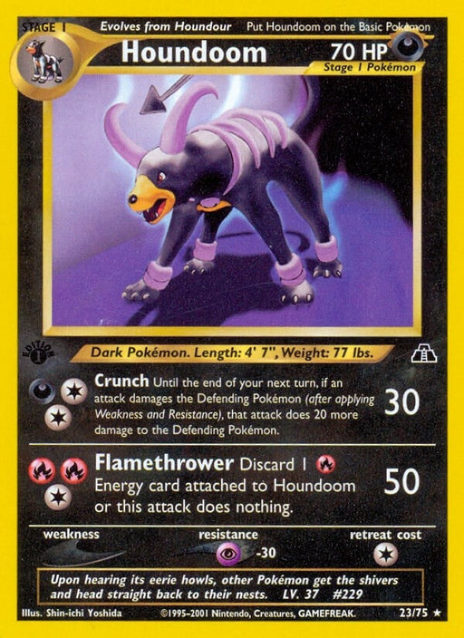 Image for Houndoom (23) (23/75) (Unlimited) [Neo Discovery] - Pokemon