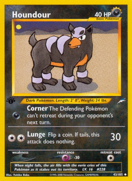 Image for Houndour (043/105) (Unlimited) [Neo Destiny] - Pokemon