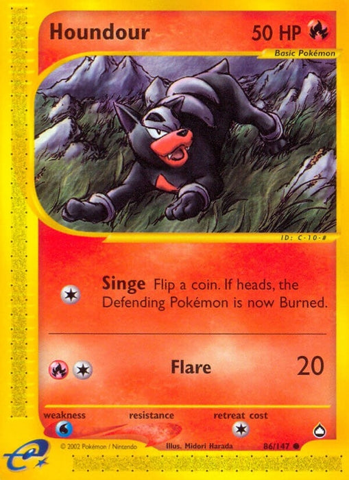 Image for Houndour (86) (086/147) (Reverse Holofoil) [Aquapolis] - Pokemon