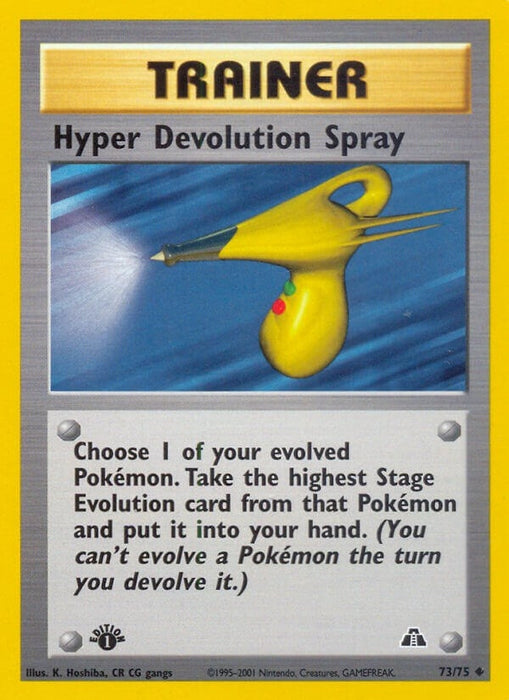 Image for Hyper Devolution Spray (73/75) (1st Edition) [Neo Discovery] - Pokemon