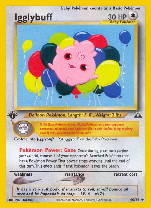 Image for Igglybuff (40/75) (1st Edition) [Neo Discovery] - Pokemon