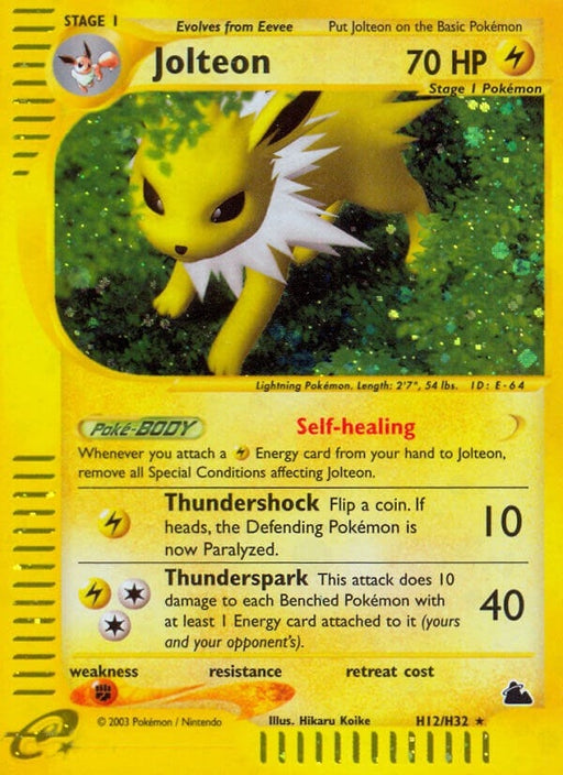 Image for Jolteon (H12) (H12/H32) (Holofoil) [Skyridge] - Pokemon