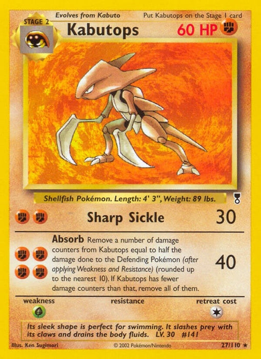 Image for Kabutops (027/110) (Reverse Holofoil) [Legendary Collection] - Pokemon