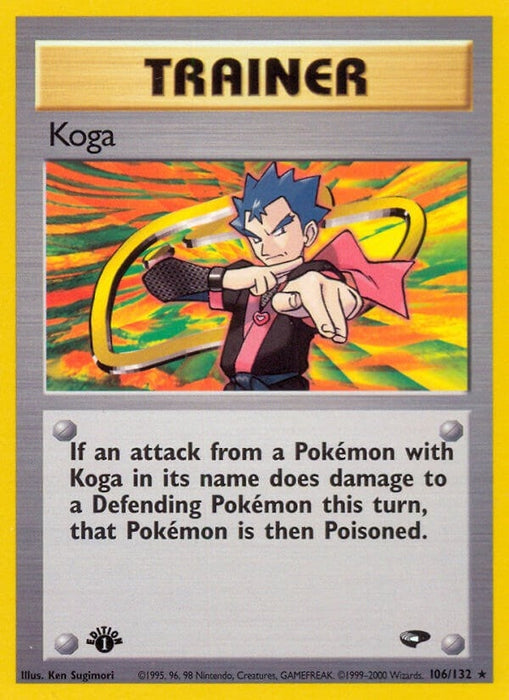 Image for Koga (106) (106/132) (1st Edition) [Gym Challenge] - Pokemon