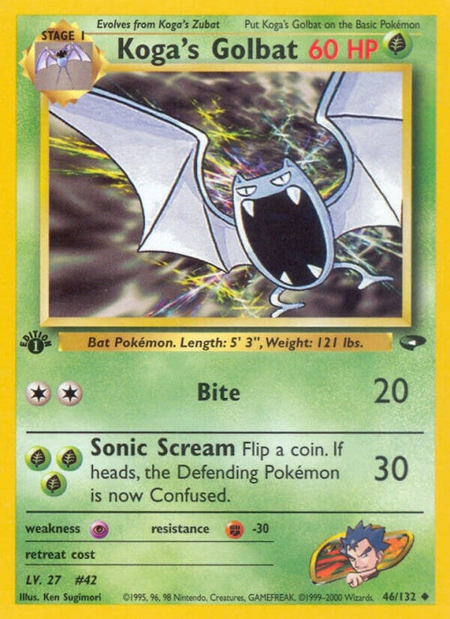 Image for Koga's Golbat (046/132) (Unlimited) [Gym Challenge] - Pokemon