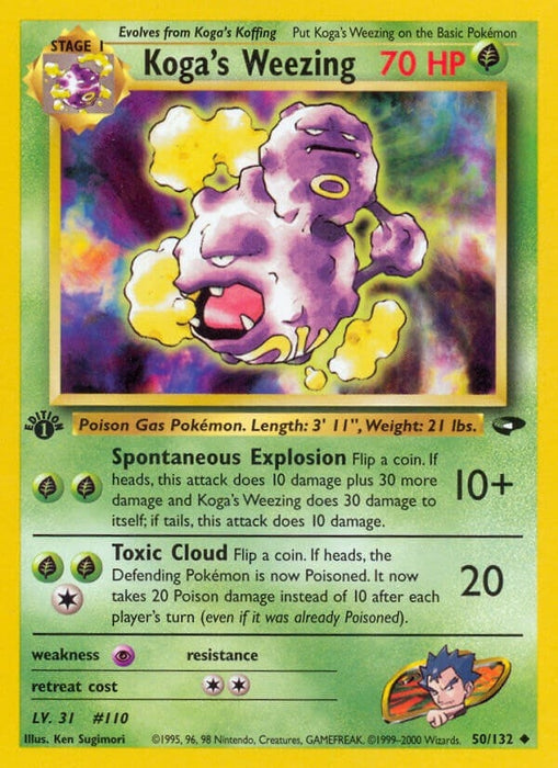 Image for Koga's Weezing (050/132) (Unlimited) [Gym Challenge] - Pokemon